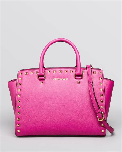 michael kors large selma bag pink|Michael Kors selma satchel.